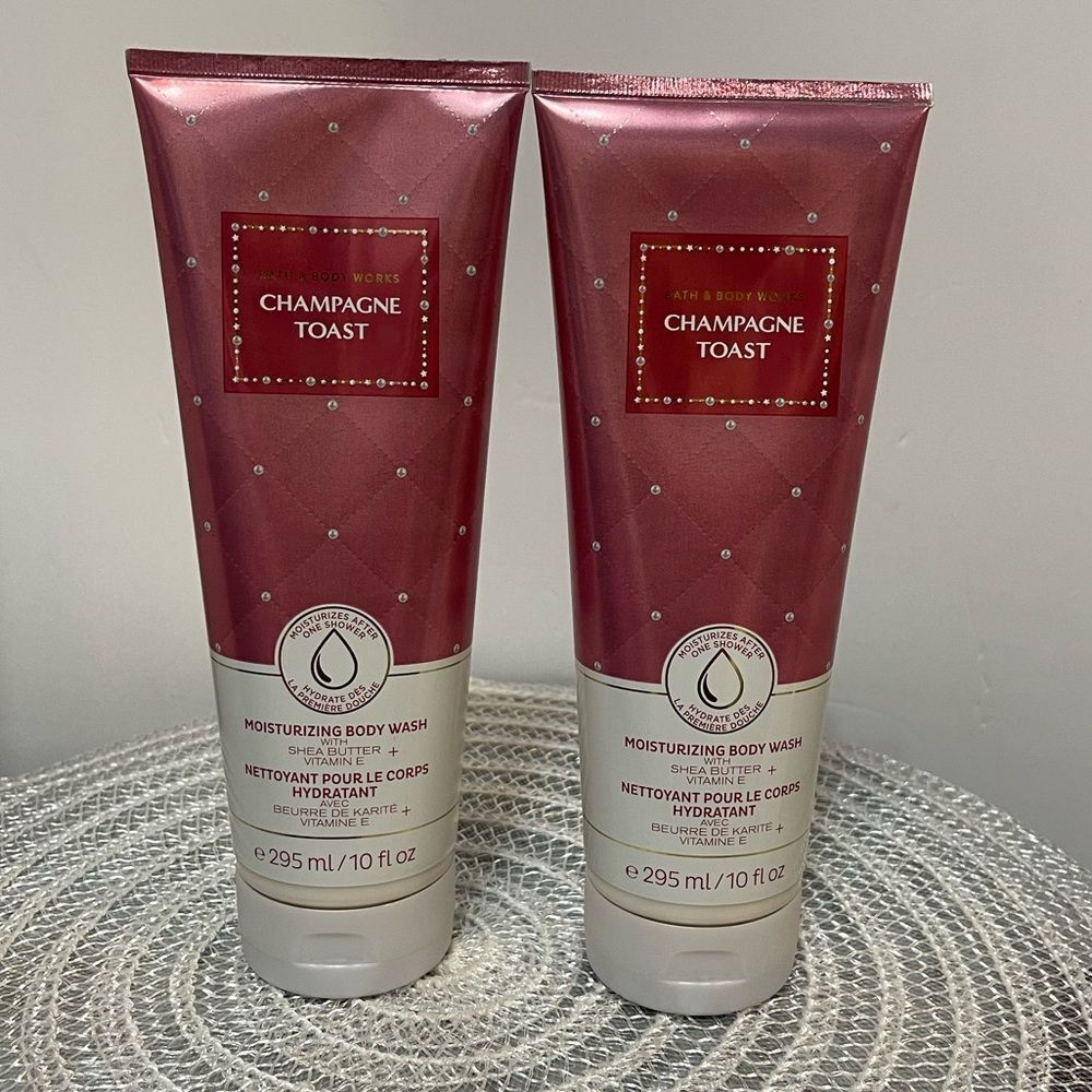 BBW Champagne Toast Body Wash Set of 2 NWT